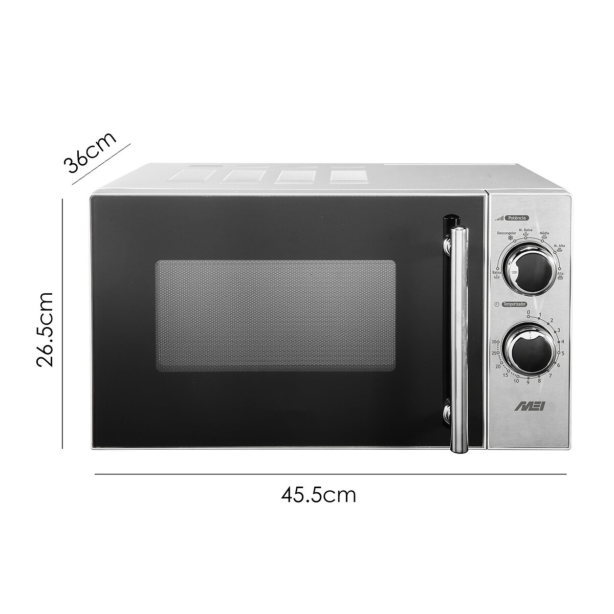 Micro-ondas MW 1829 I, MEI inox, MEI