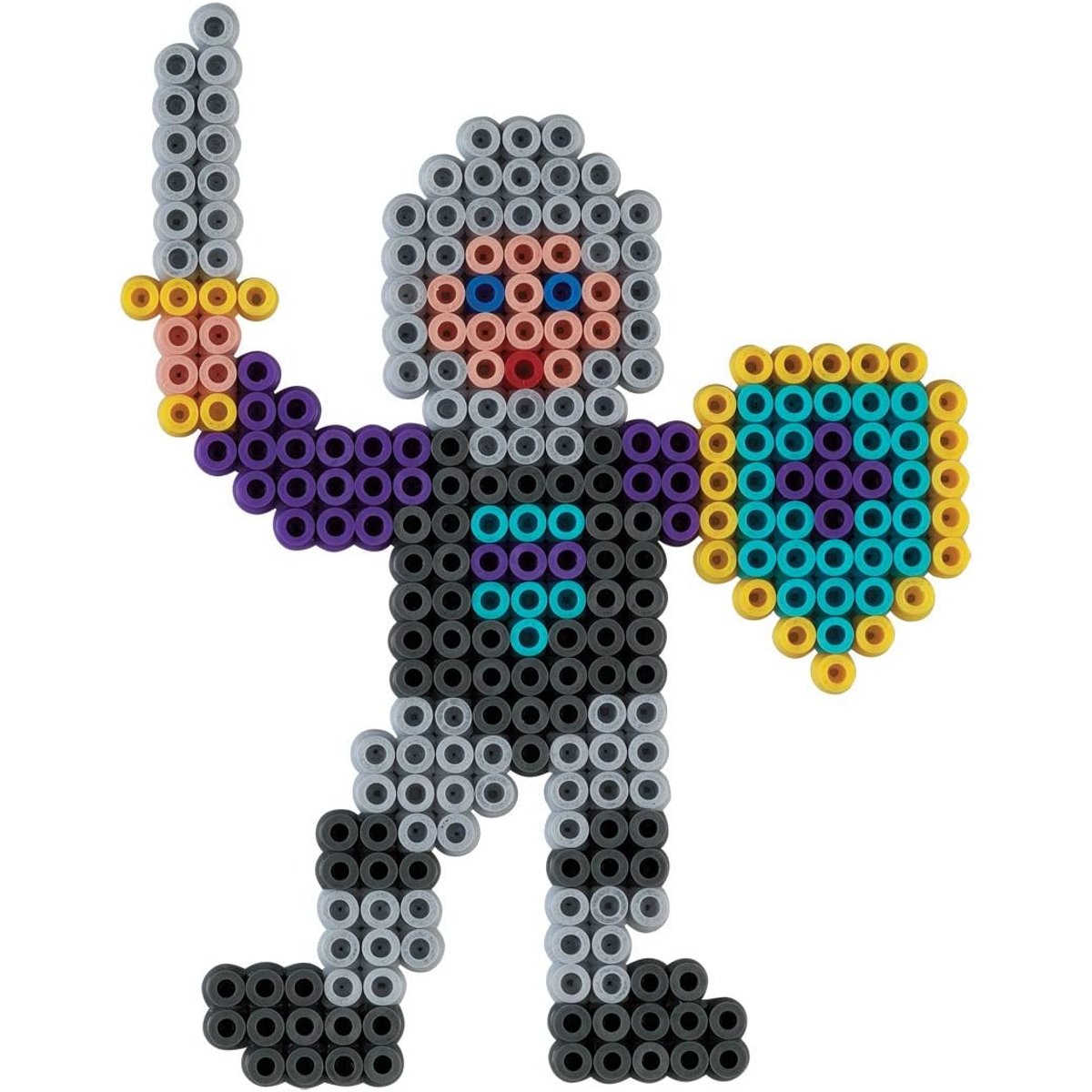 Sachet 1000 perles plastique Midi gris clair gris, HAMA