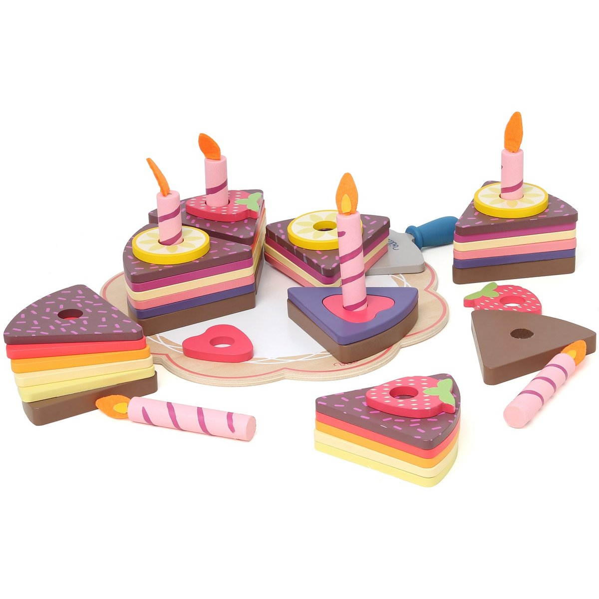 Gros gâteau d'anniversaire marron, VILAC