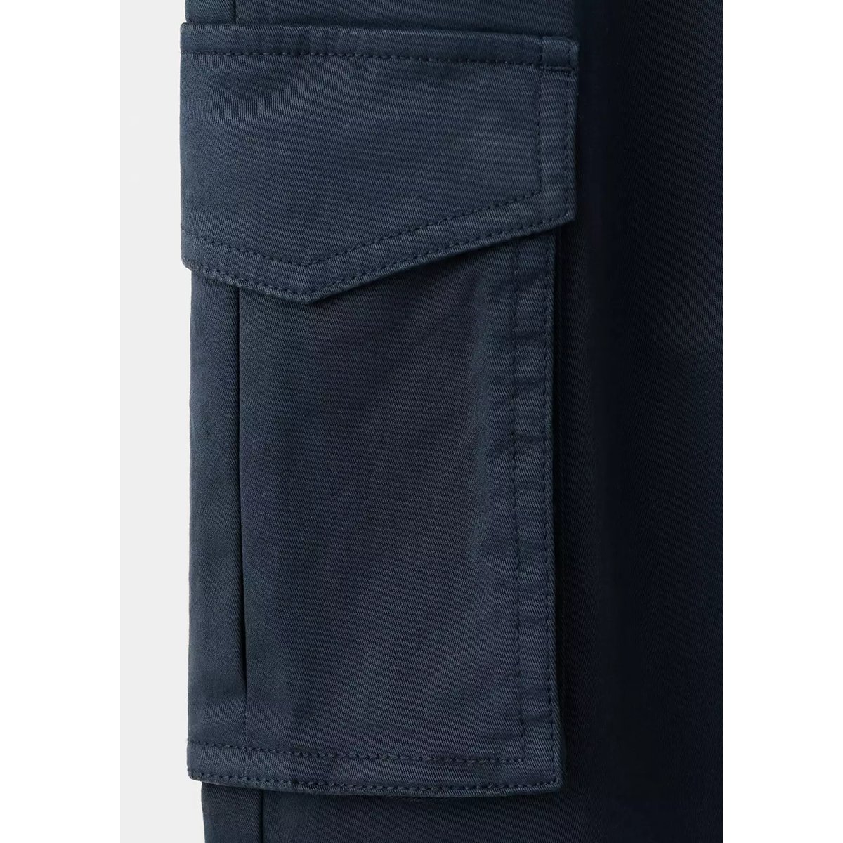 Pantalon droit cargo bleu marine, MANGO TEEN