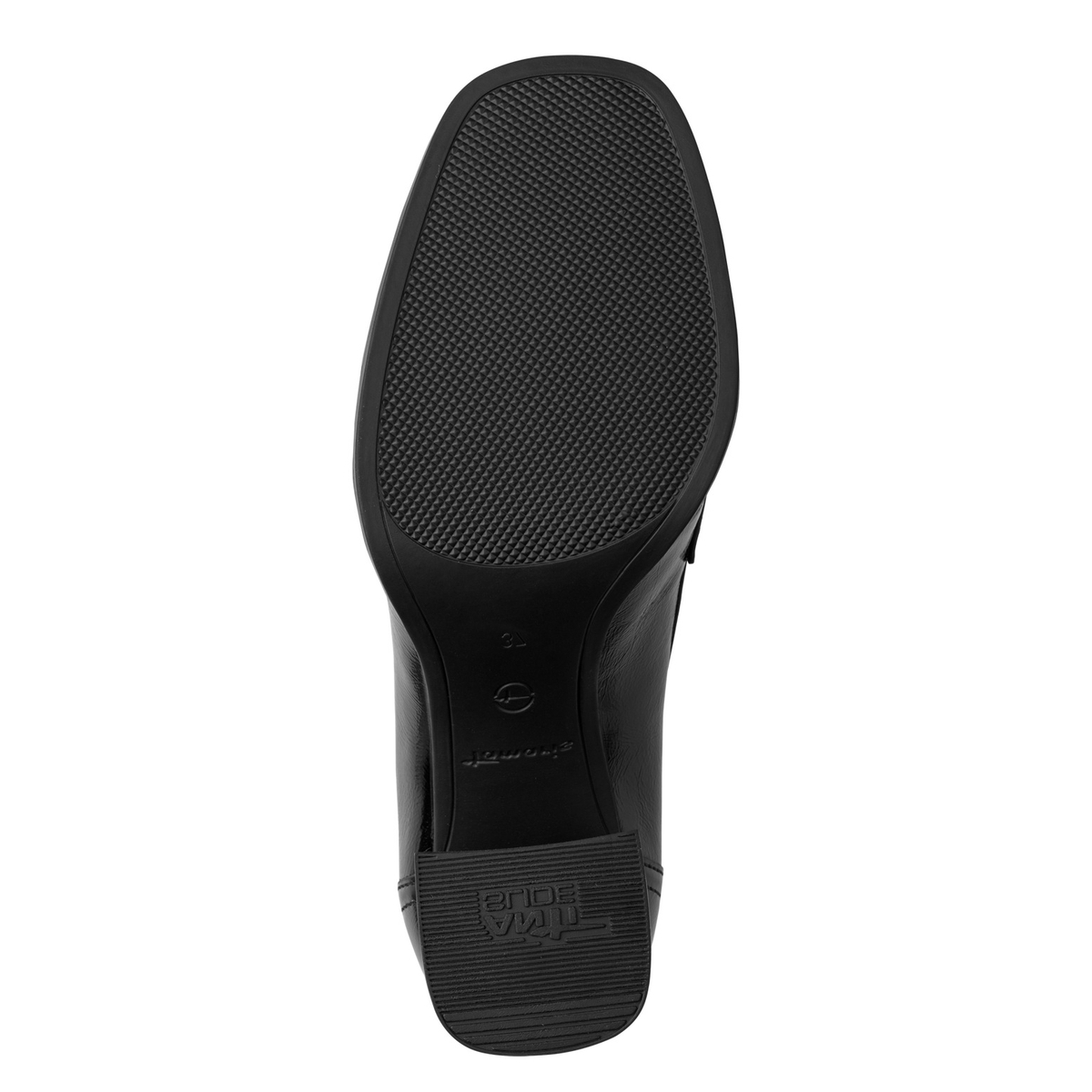 Trotteur en cuir noir, TAMARIS