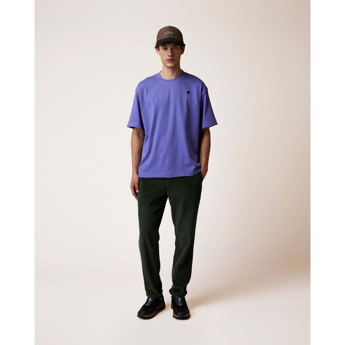 T-shirt en maille violet foncé, FAGUO