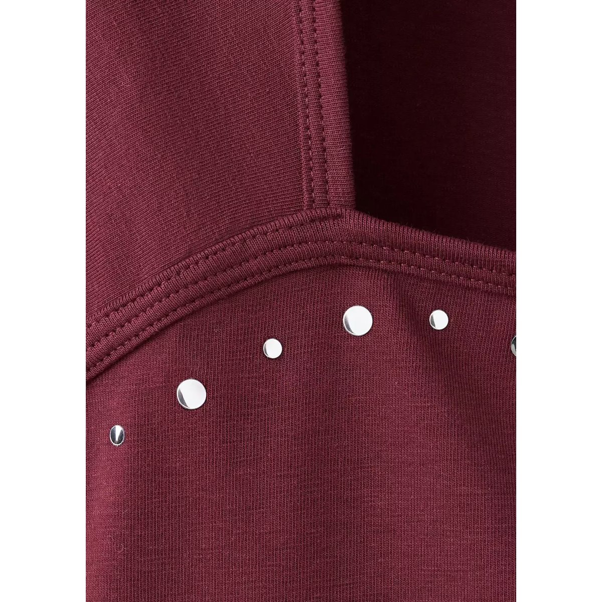 T-shirt détail clous bordeaux, MANGO TEEN