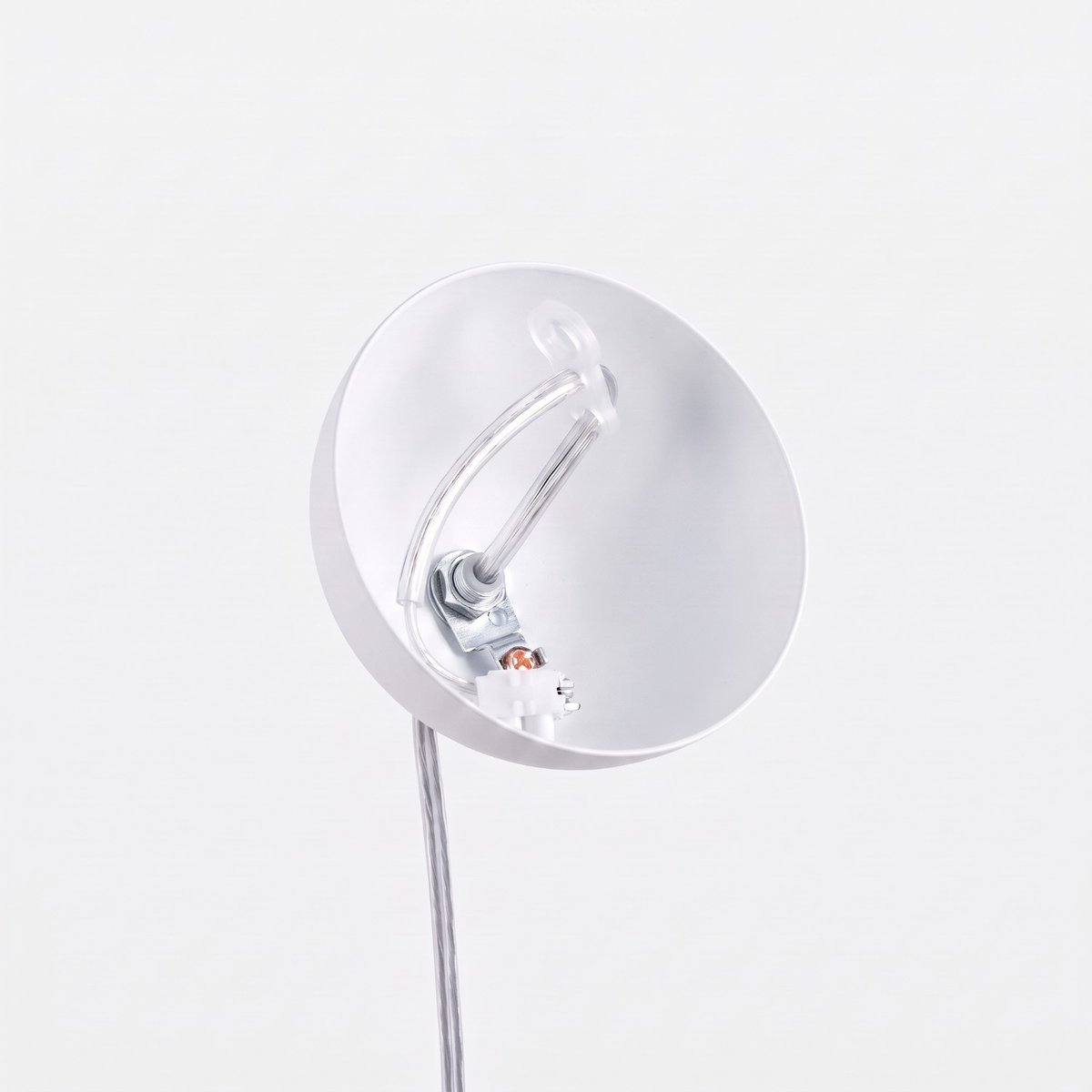 Suspension Acier Blanc E27 1 Ugo blanc, EDEN