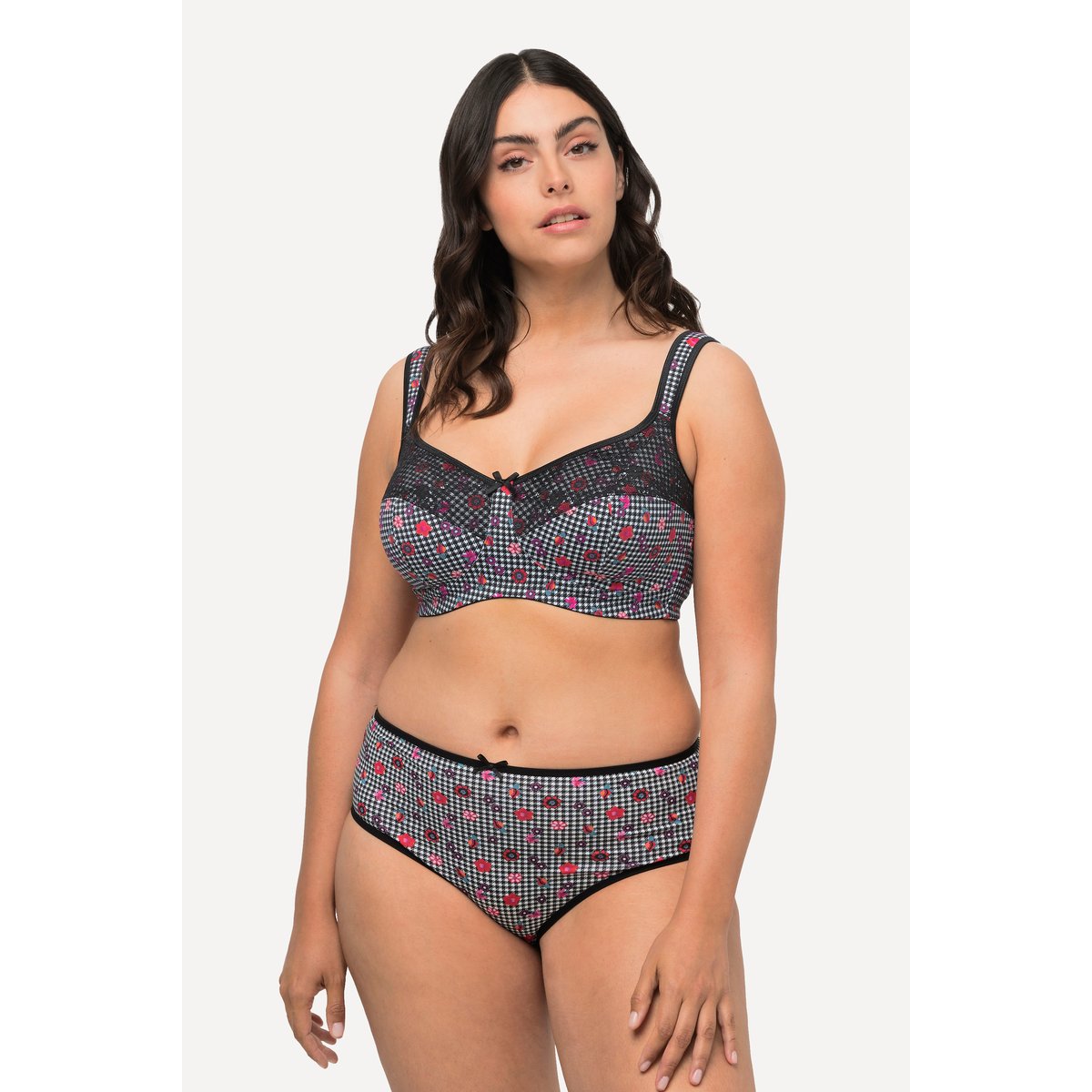 Soutien-gorge de maintien avec dentelle et noir, ULLA POPKEN