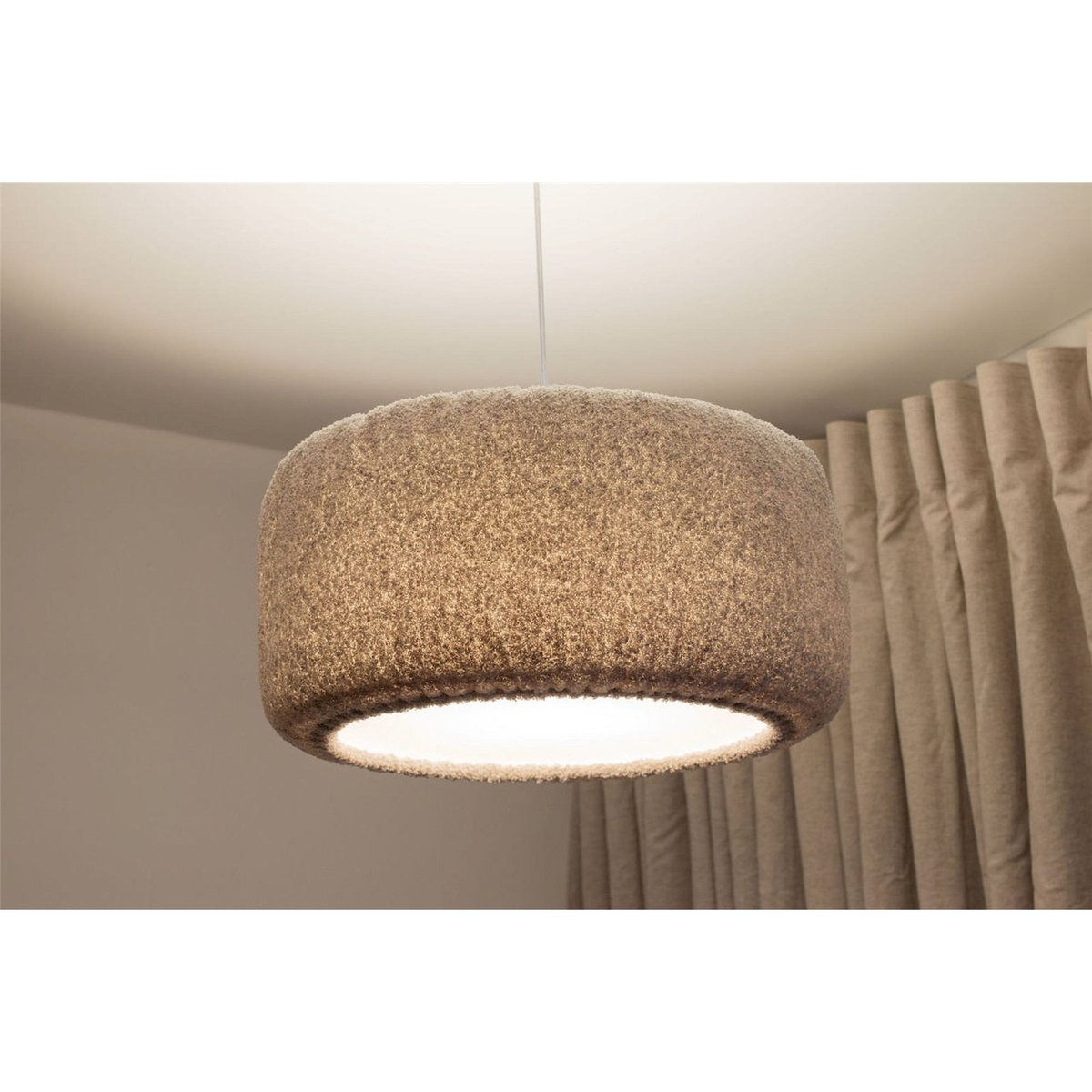 Suspension nuage en tissu rond Cloud gris nuage doux, BPS KONCEPT