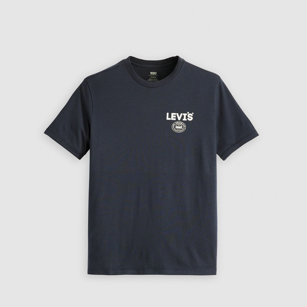 Bedrukt T-shirt met ronde hals marineblauw, LEVI'S