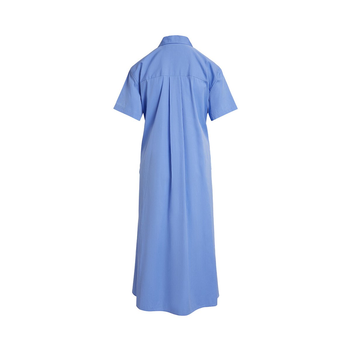 Robe longue chemise, manches courtes bleu ciel, POLO RALPH LAUREN