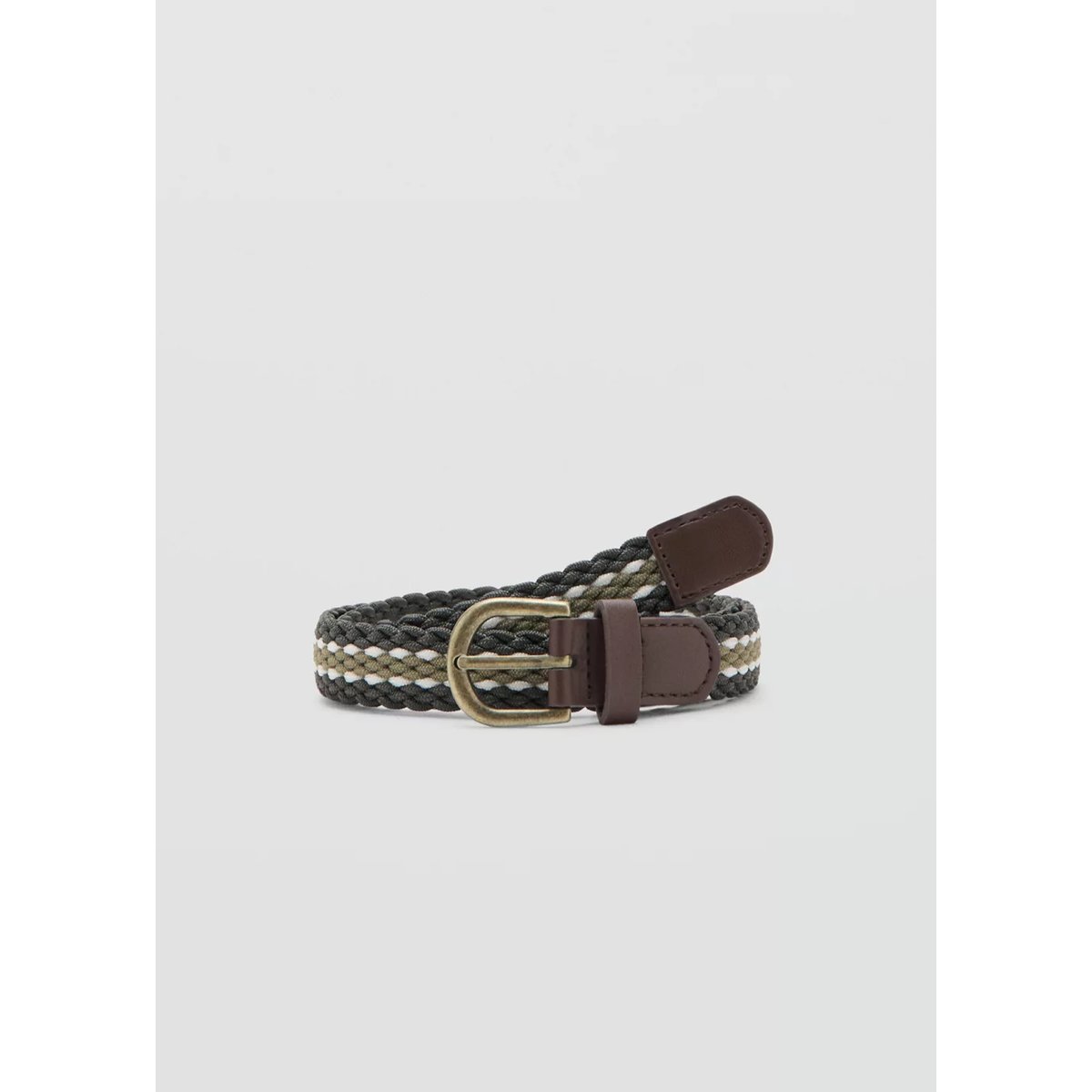 Ceinture tressée kaki, MANGO KIDS