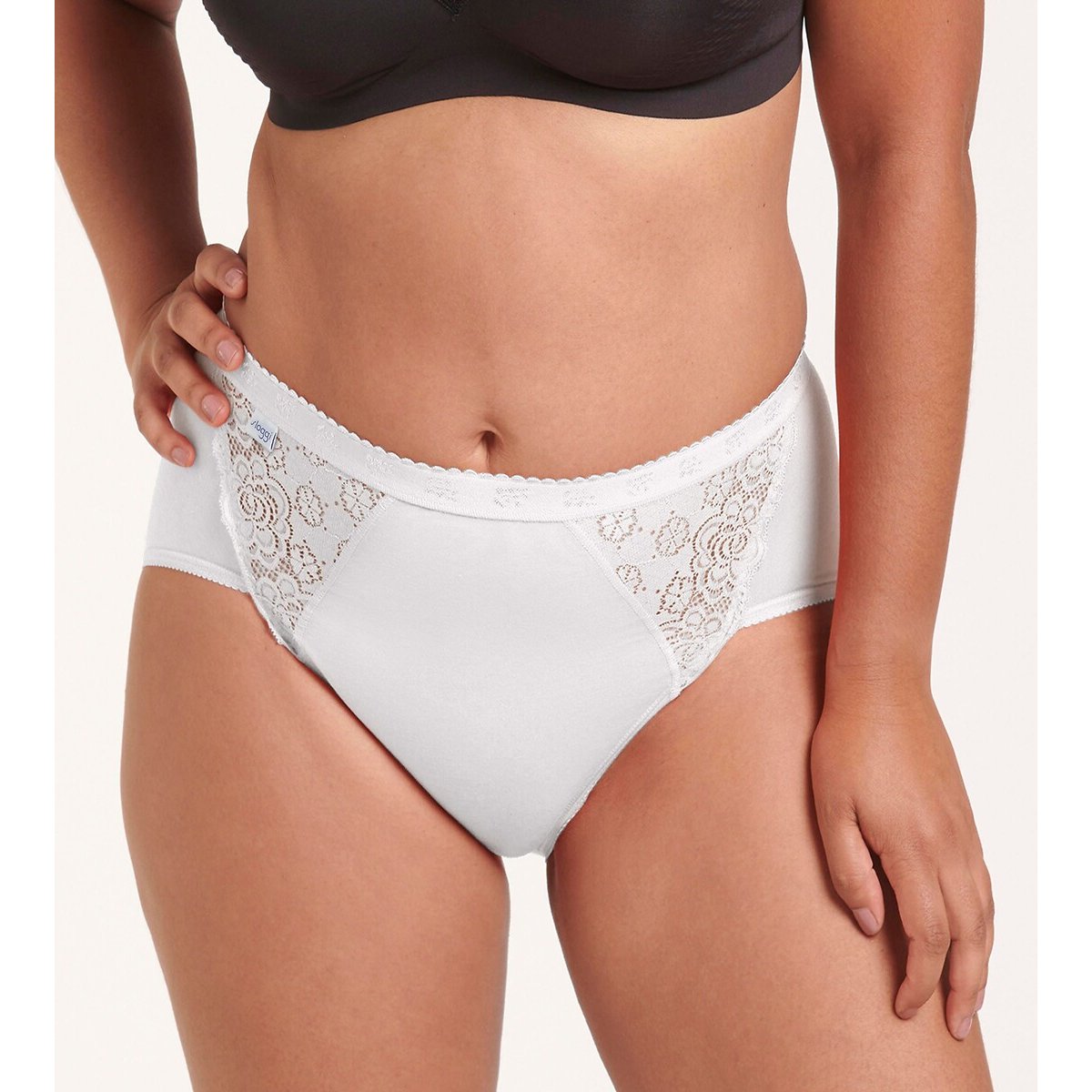 Lot de 3+1 gratuit - Culottes SLOGGI CHIC MIDI blanc + 3 roses, SLOGGI