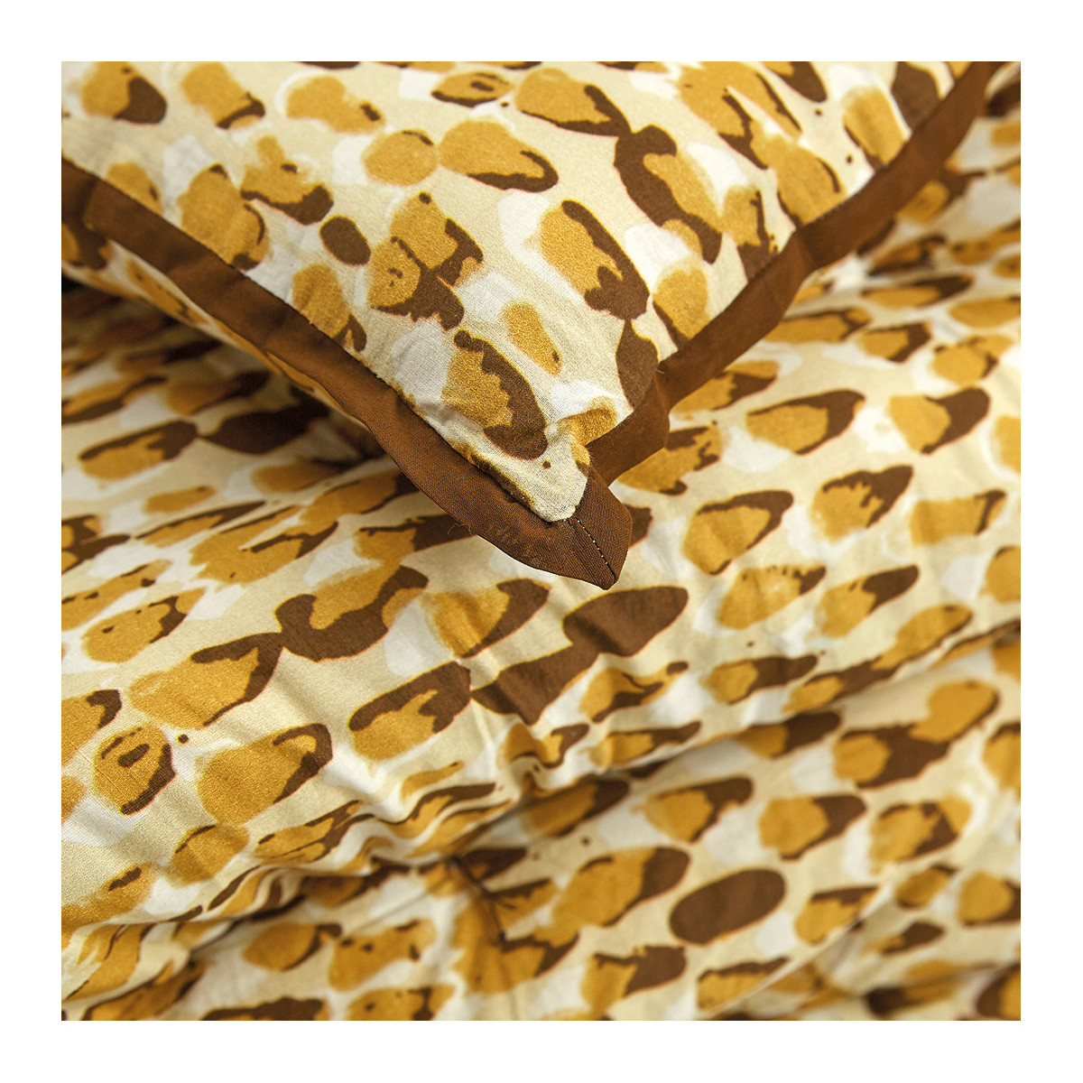 Futon en coton safran, BLANC D’IVOIRE