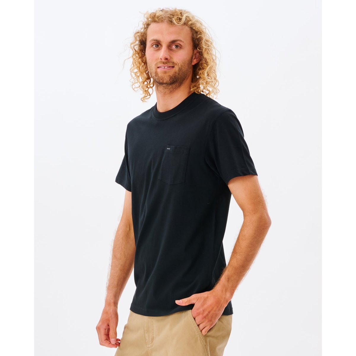 T-Shirt PLAIN POCKET noir, RIP CURL