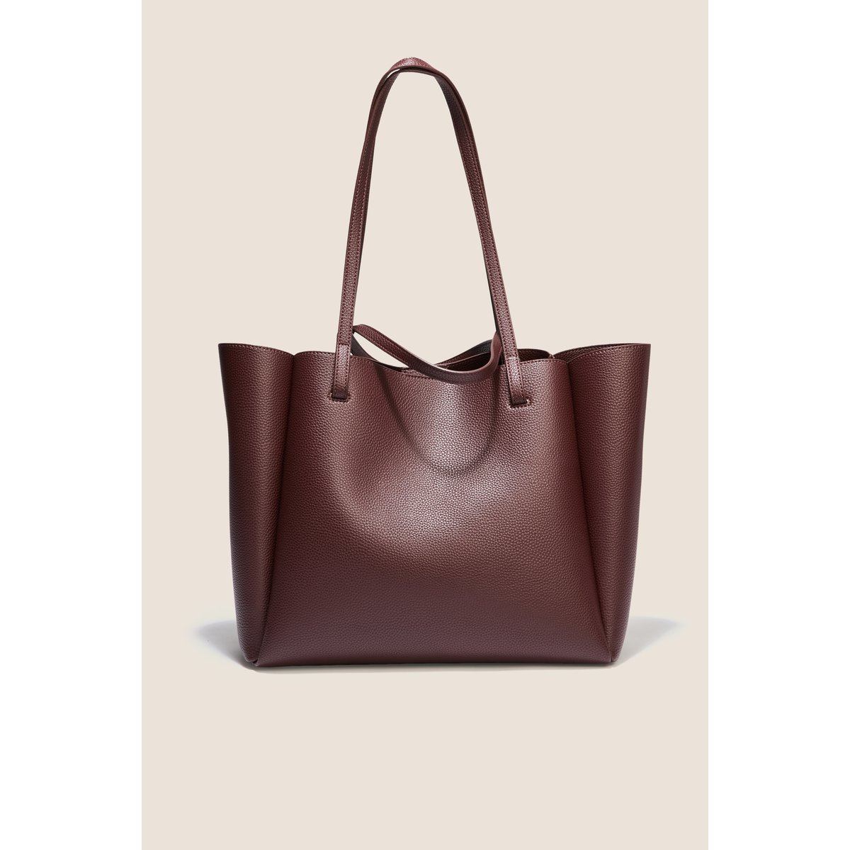 Sac cabas doublé bordeaux, BREAL