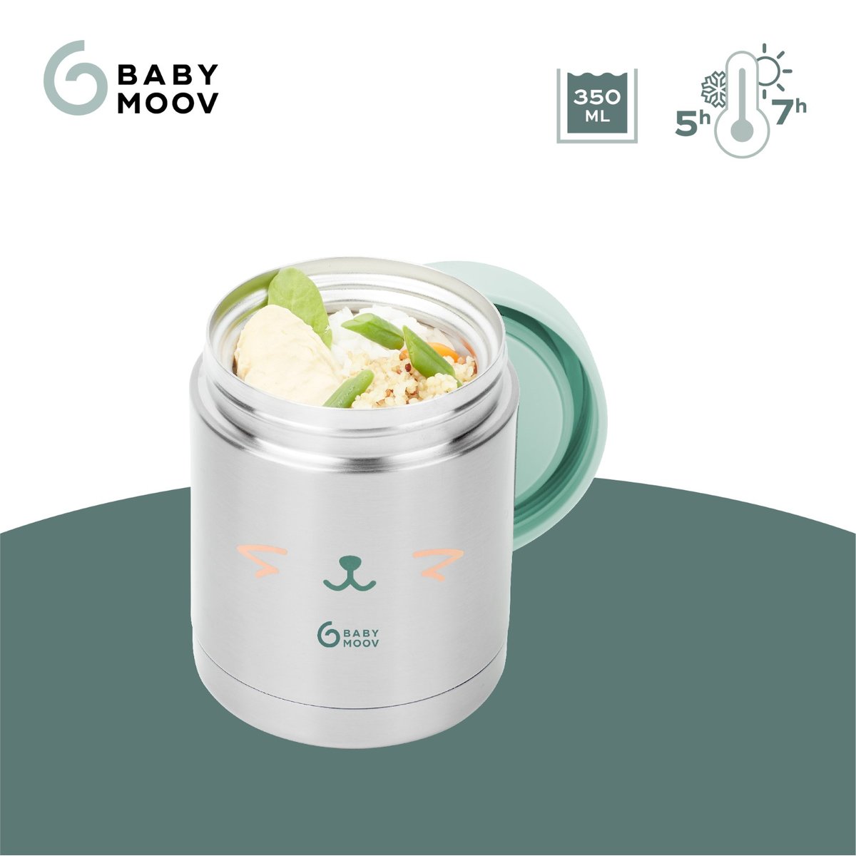 EAT'S ISY - Contenant Inox gris, BABYMOOV