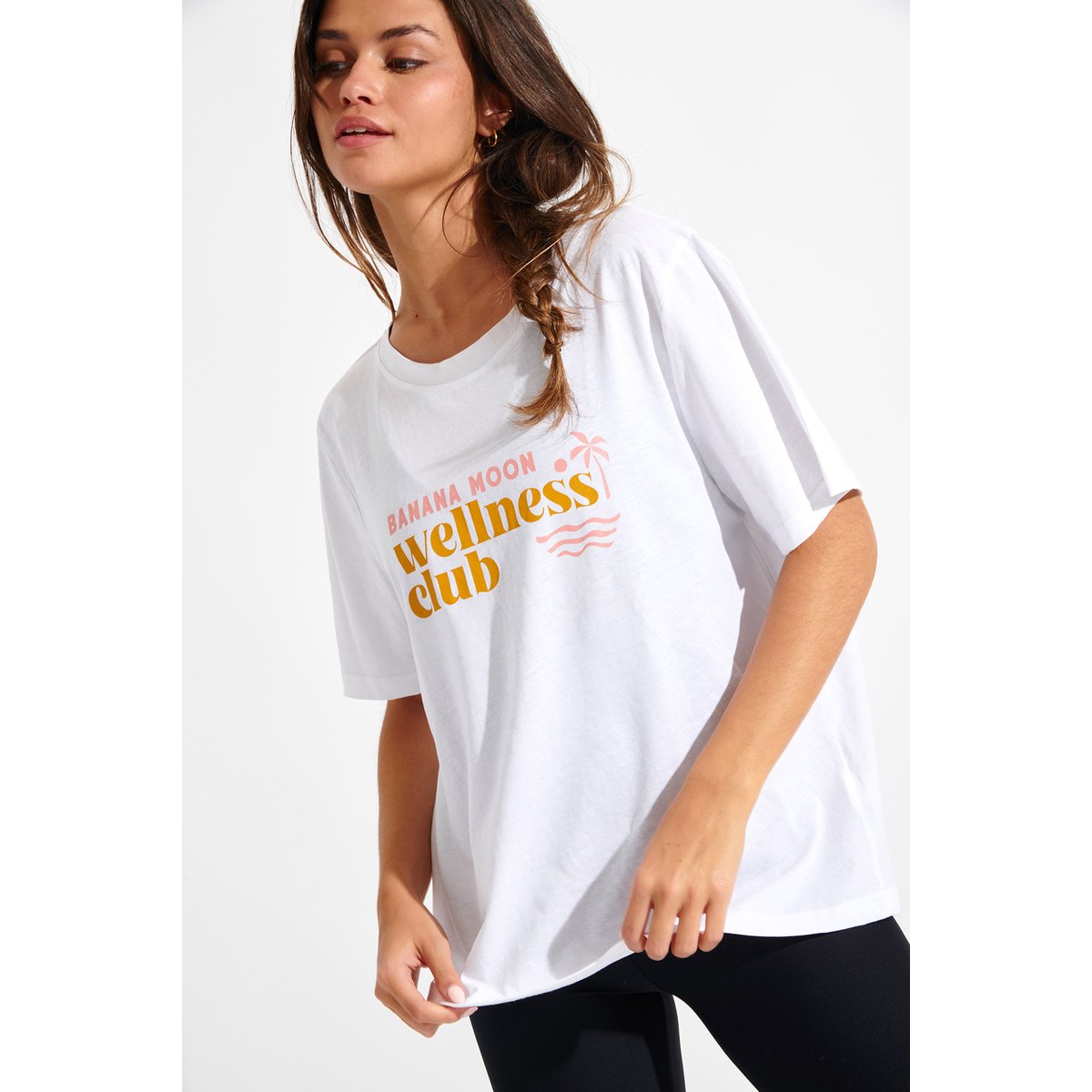 Tshirt Acelo - WELLTUNE blanc, BANANA MOON