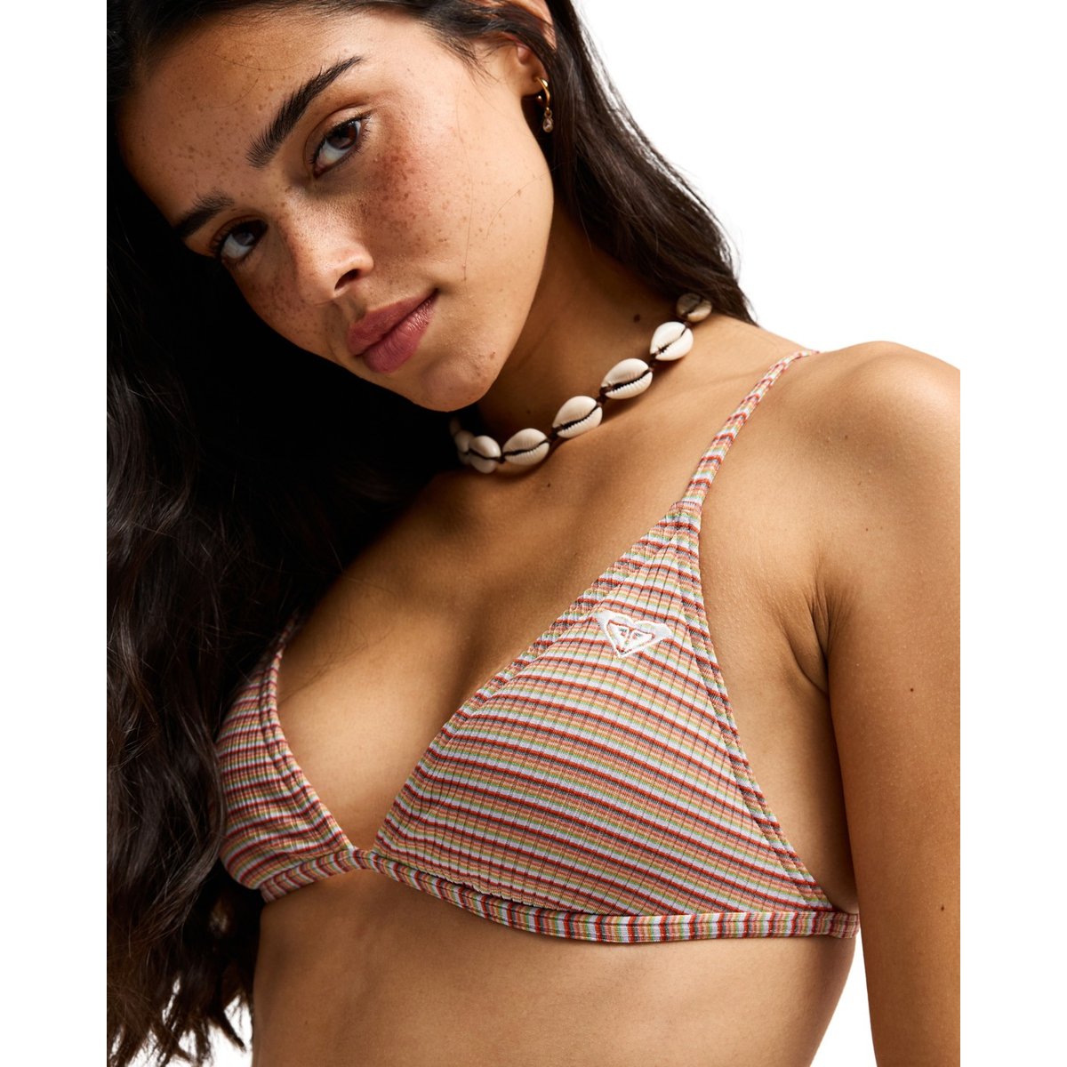 Haut de maillot de bain bikini triangle WILD SUNSET TRIANGLE. blanc cloud dancer, ROXY