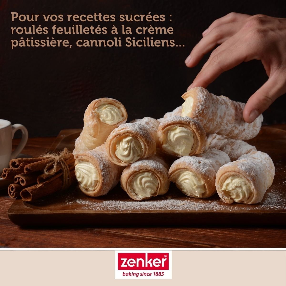 Set de 7 ustensiles de pâtisserie 4 moules SMART PASTRY noir, ZENKER