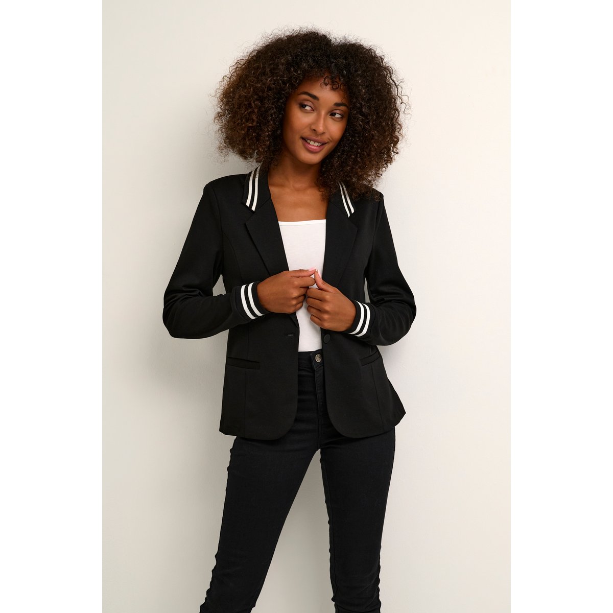 Blazer noir black deep, KAFFE