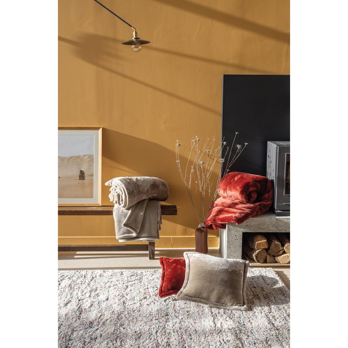 Tapis Tonya 2 neige, VIVARAISE