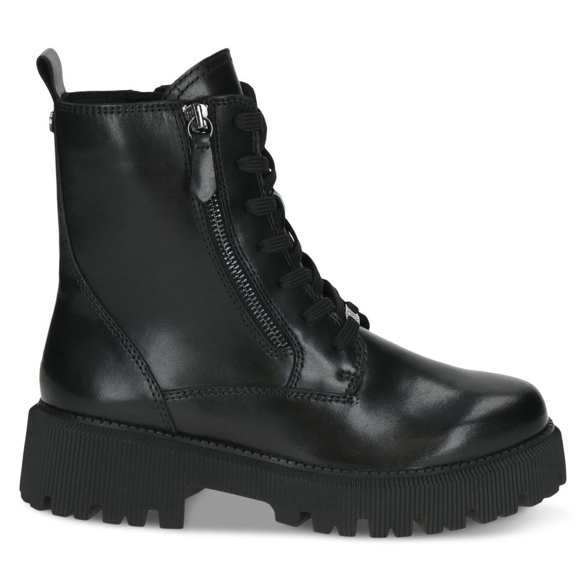 Bottine fourée noir nappa, CAPRICE