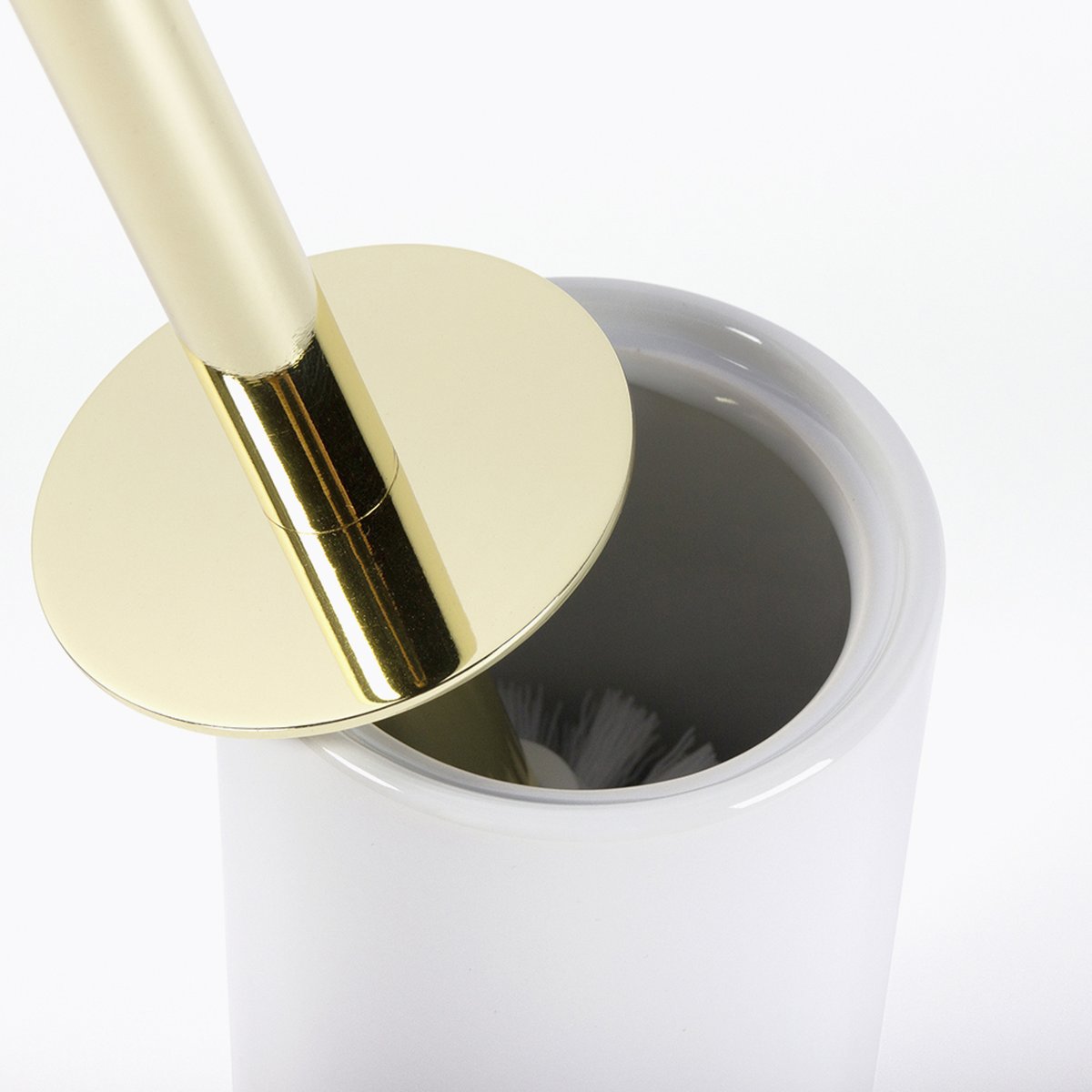 Brosse wc en porcelaine blanc,, BATH BAZAAR
