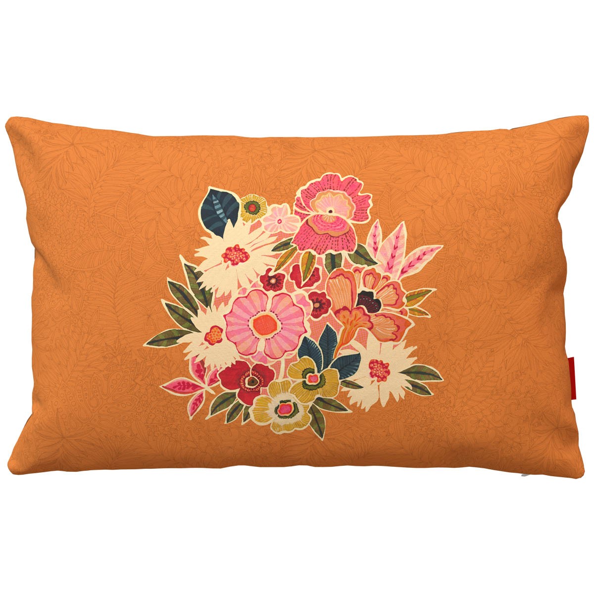 Housse de coussin extérieur KIMIKO orange, VENT DE BOHÈME