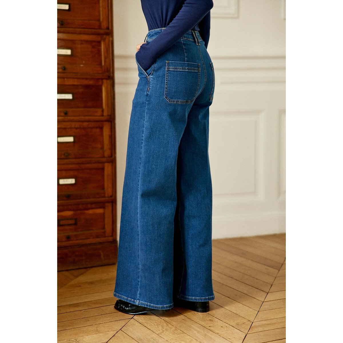 Jean large, PETRONA wash denim, LA PETITE ETOILE