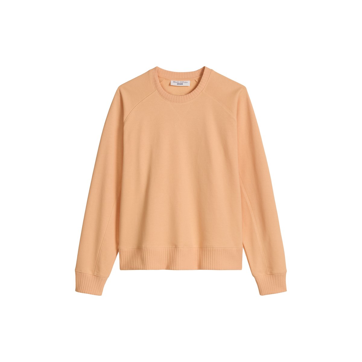 Sweat-shirt DfC relaxed avec poignets en tricot côtelé orange, MARC O’POLO DENIM
