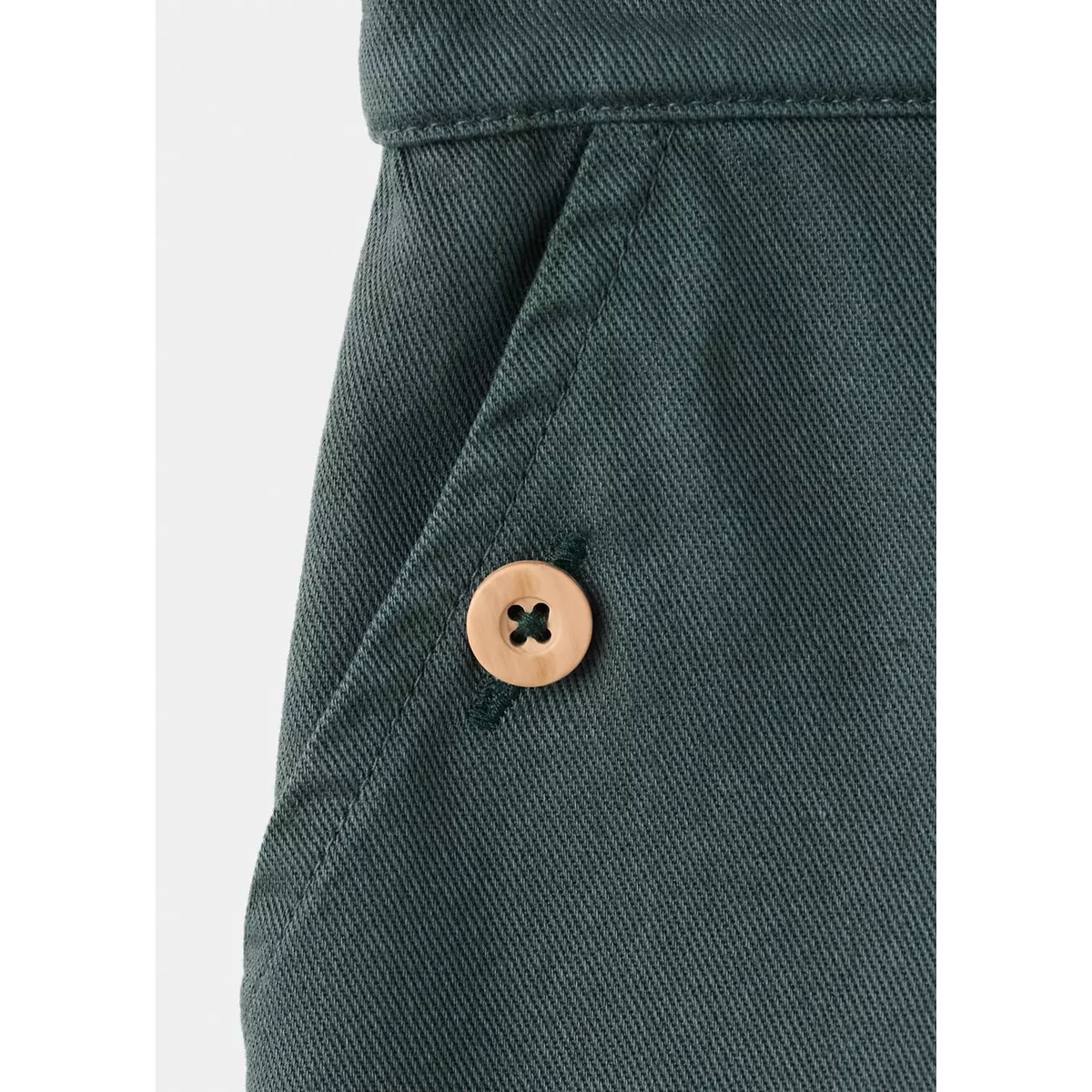 Pantalon palazzo coton vert, MANGO BABY