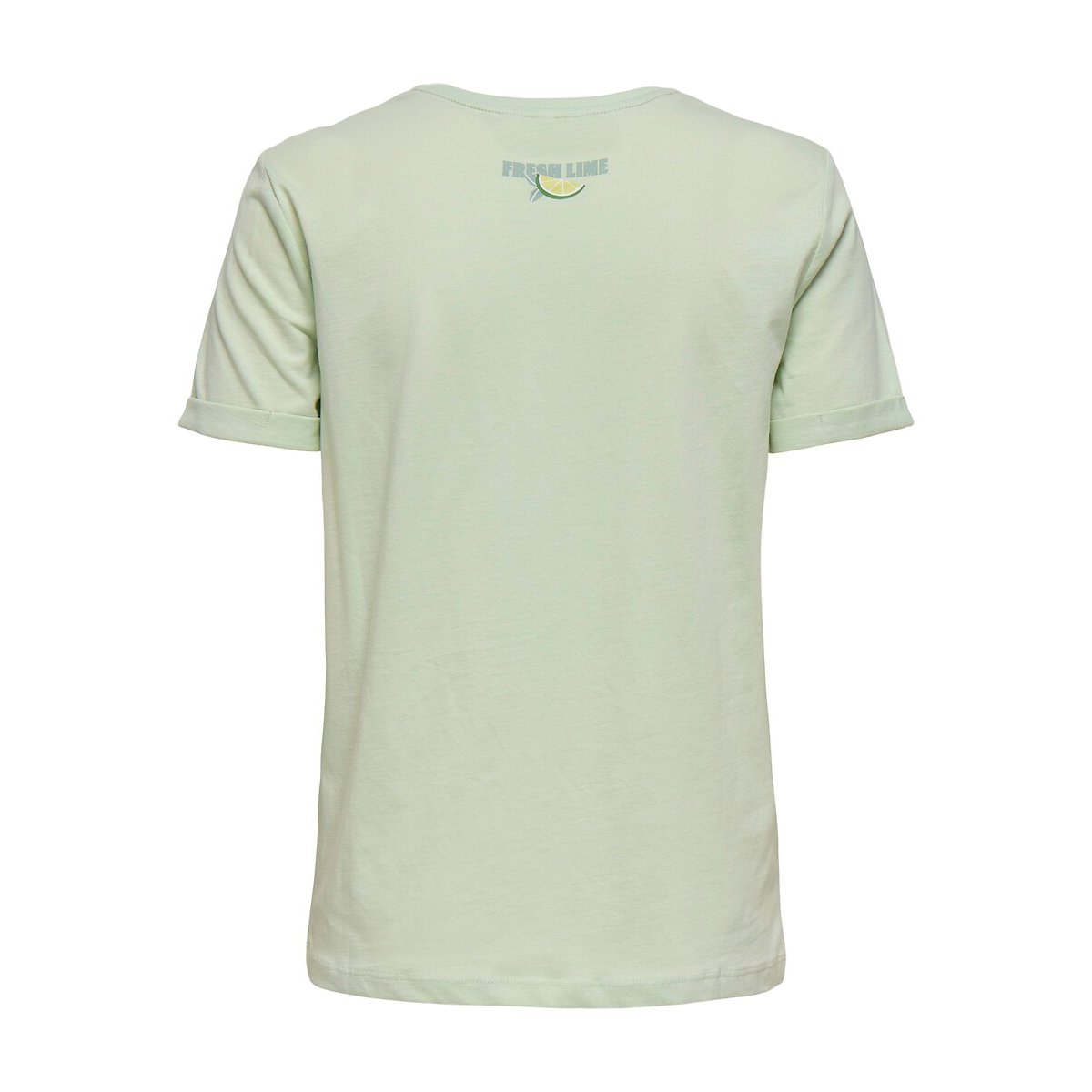 T-shirt fantasia con maniche corte verde pallido, ONLY