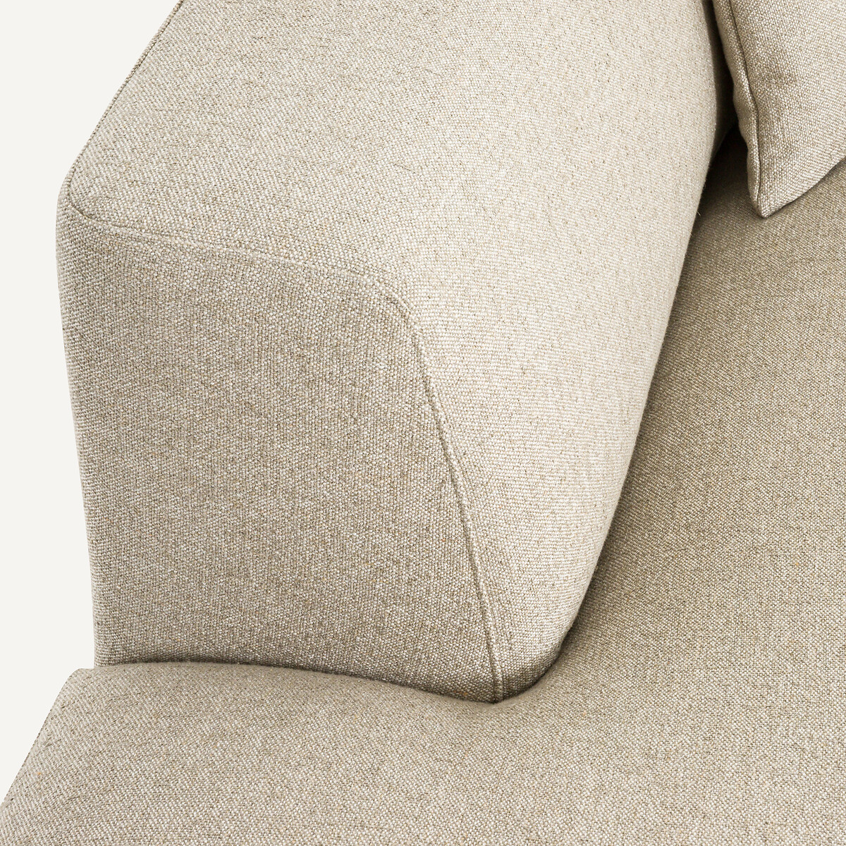 Angle gauche ouvert texturé viscose lin, Jacopo naturel, AM.PM