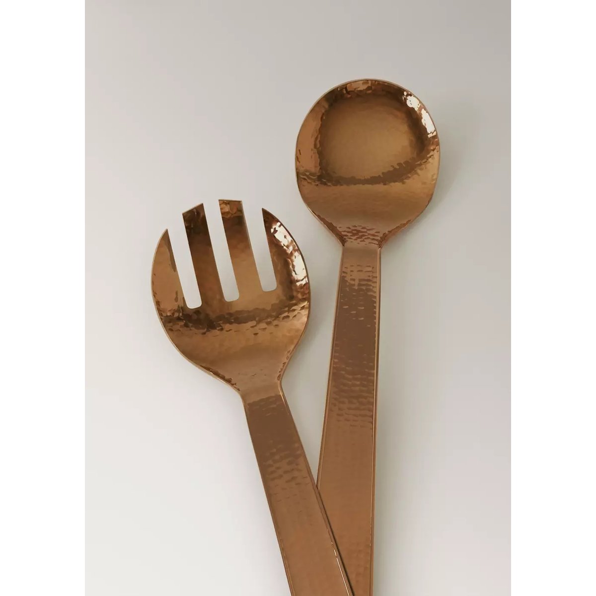 Ensemble de couverts de service en acier inoxydable martelé cuivre, MANGO HOME
