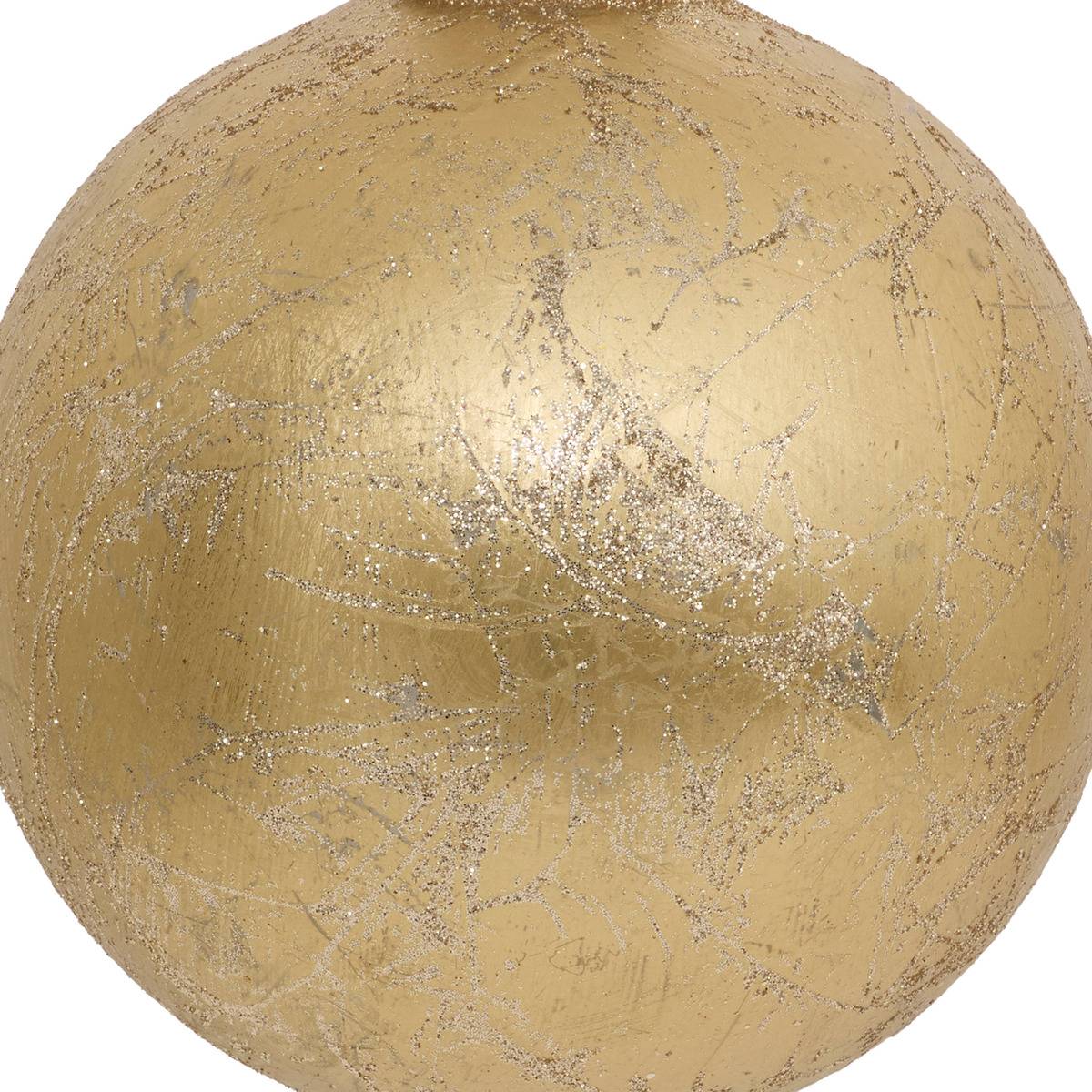 Boule effet métal D.15 cm doré, FEERIC LIGHTS & CHRISTMAS