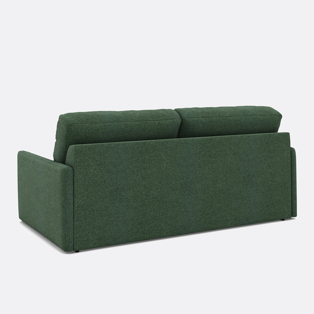 Sofá cama de poliéster, espuma HR premium, Marta verde bosque, LA REDOUTE INTERIEURS