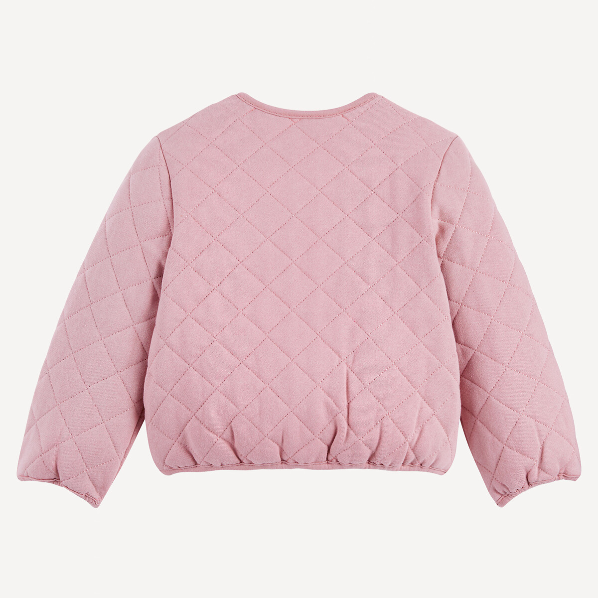 Reversible Jacket with Press-Stud Fastening pink print, LA REDOUTE COLLECTIONS