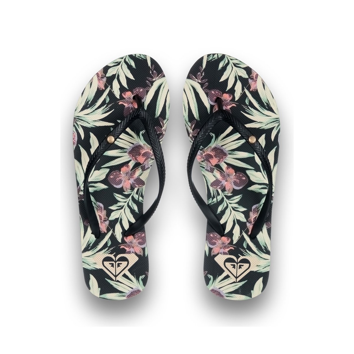 Sandales BERMUDA PRINT. blanc white/black/flower, ROXY