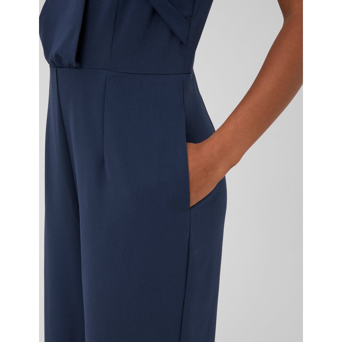 Combinaison pantalon sans manches bleu foncé, BZB