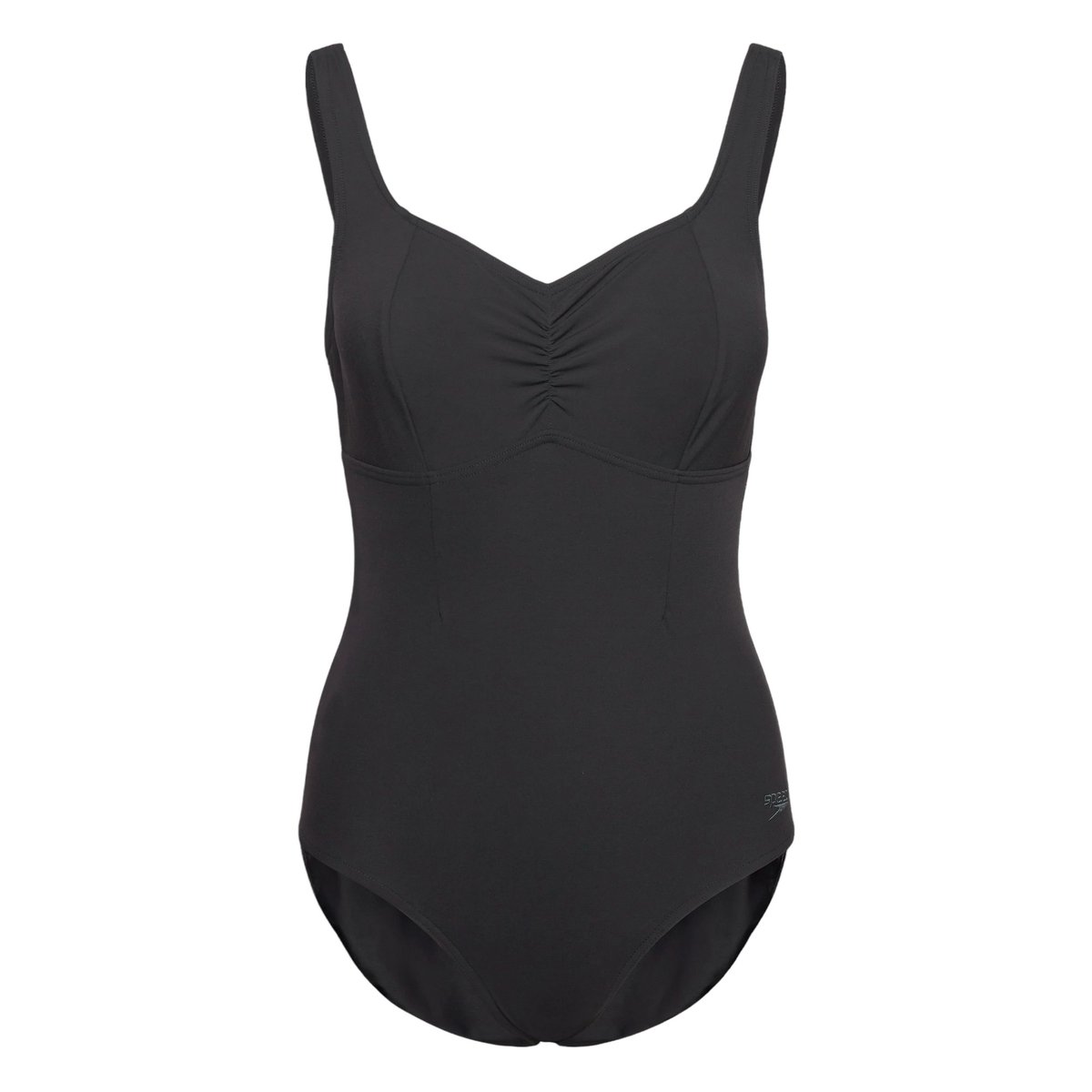 Maillot de bain 1 pièce motif/style uni anthracite, SPEEDO