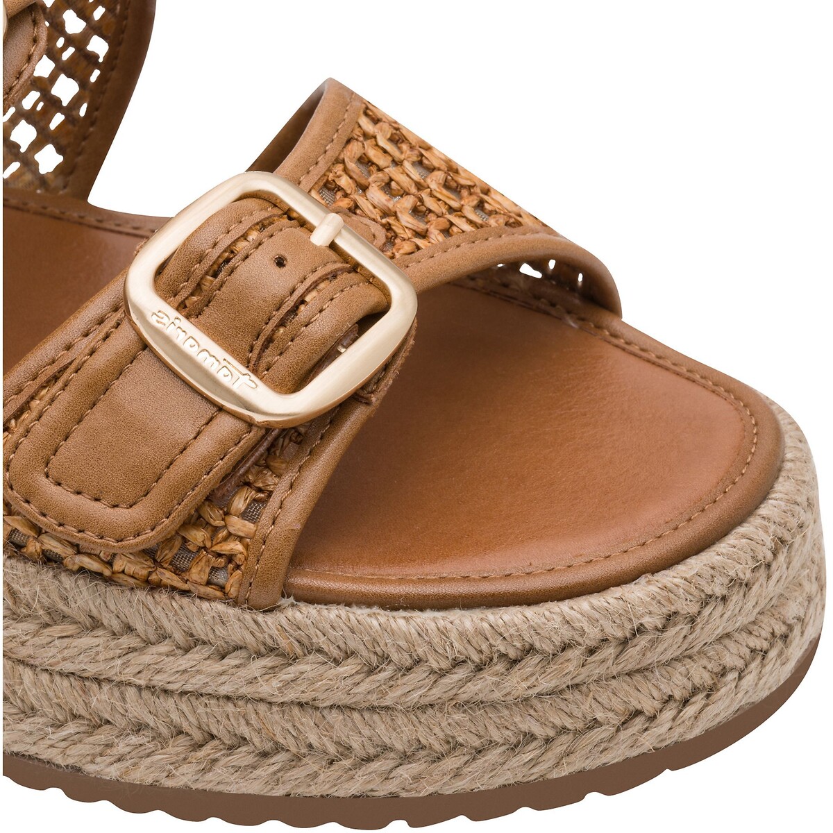 Platform Mules cognac, TAMARIS