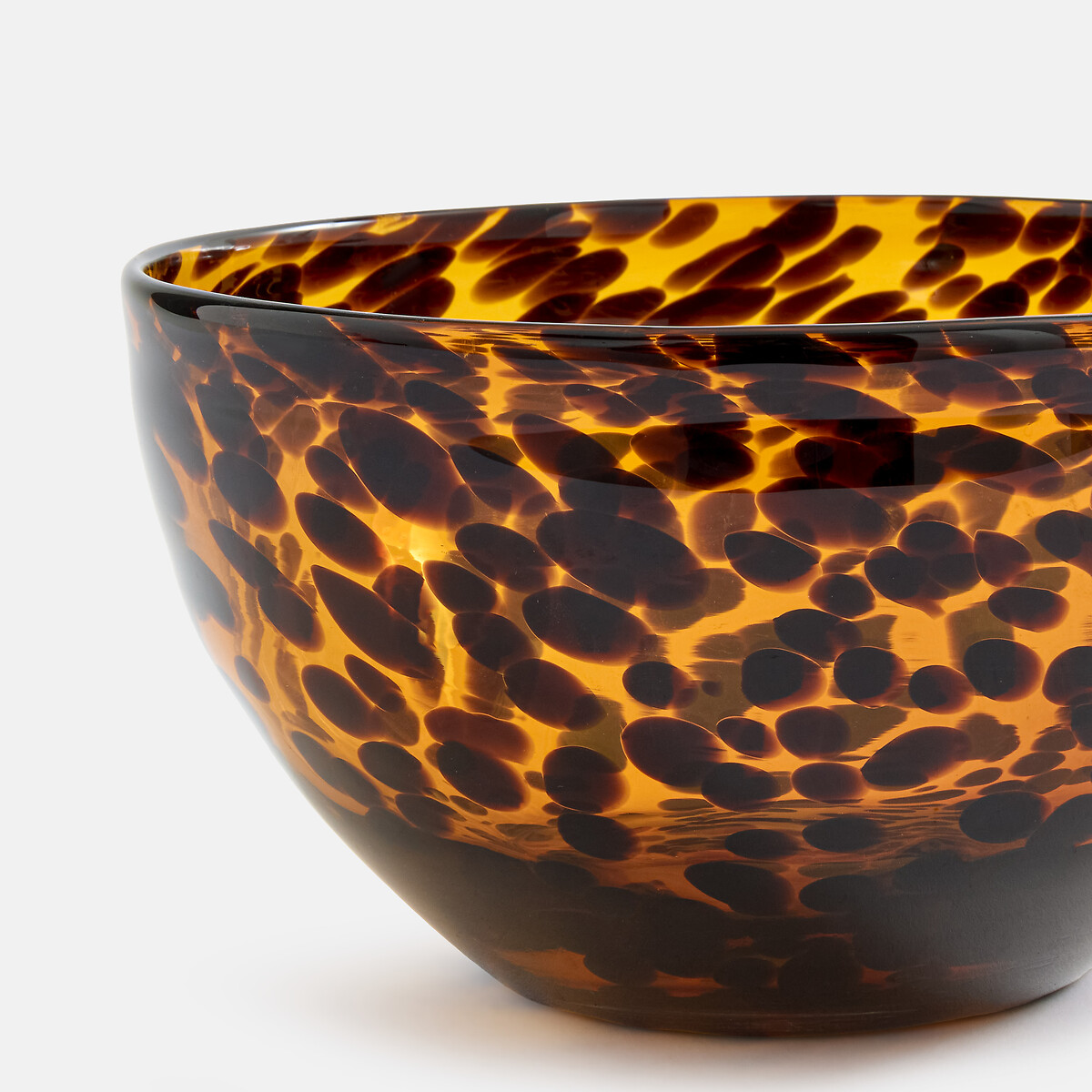 Saladier en verre ambré, diamètre 21 cm, FAUVITA marron, LA REDOUTE INTERIEURS