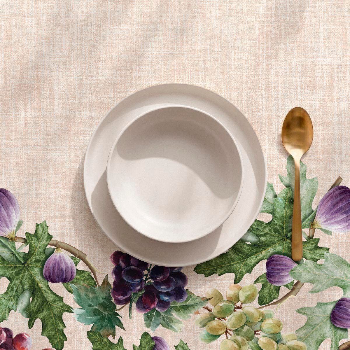 Nappe anti-taches Uva - 100% coton - mauve, NAF NAF HOME