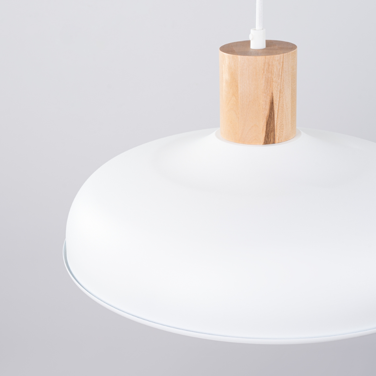Suspension Acier Blanc E27 1 Indy blanc, EDEN