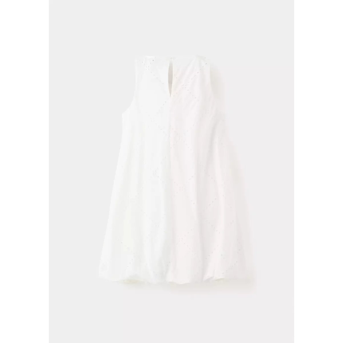 Robe courte ballon blanc, MANGO KIDS