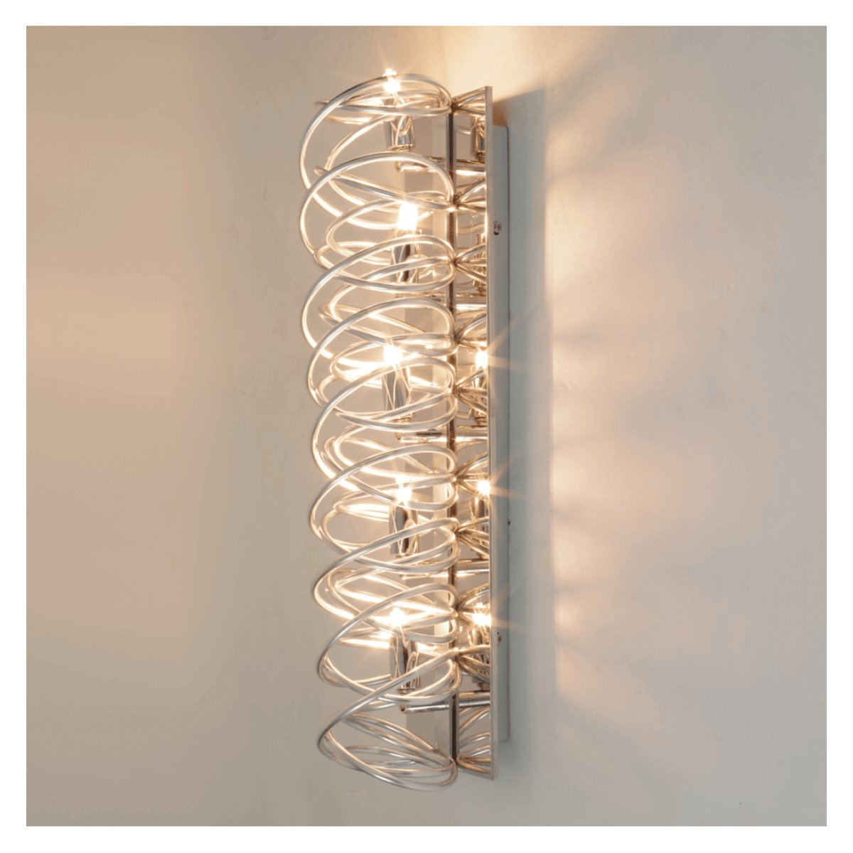 Lampe tube chrome multifonction - MEMPHIS argenté / chromé, KOSILUM