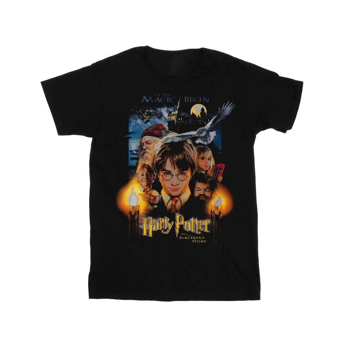 T-shirt THE SORCERER'S STONE noir, HARRY POTTER