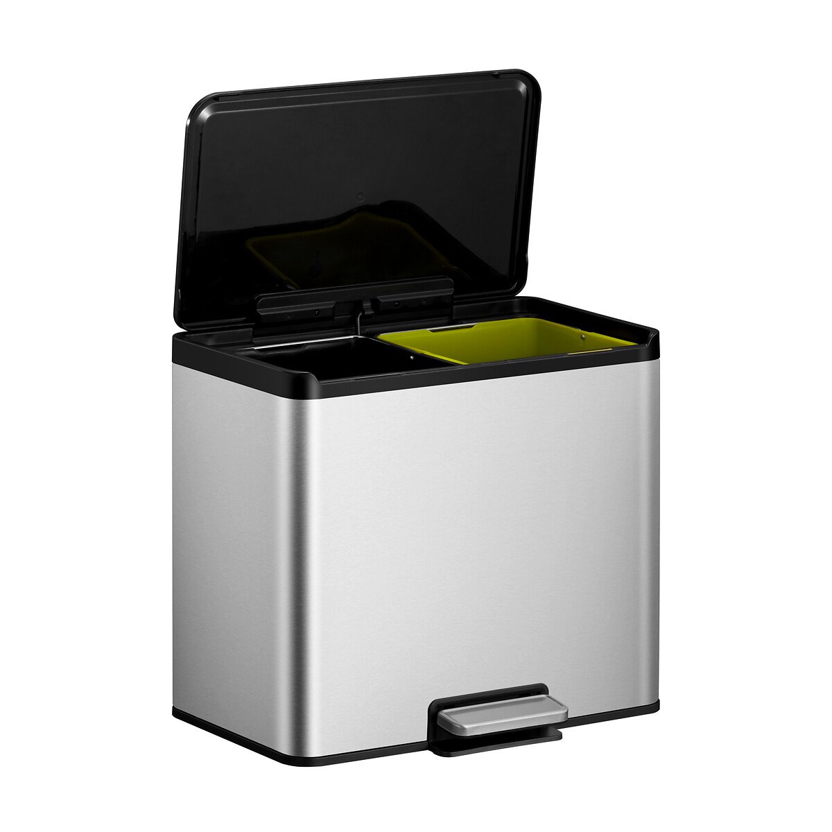 Balde de Pedal 15+15L Essential, EKO inox mate, EKO