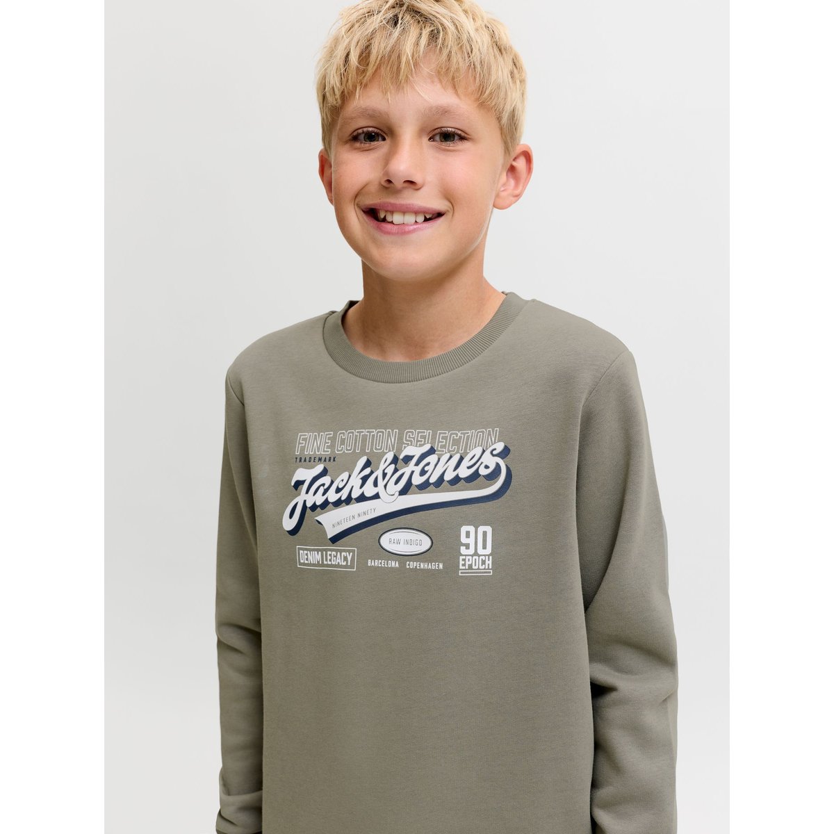 Sweat-Shirt vetiver, JACK & JONES JUNIOR