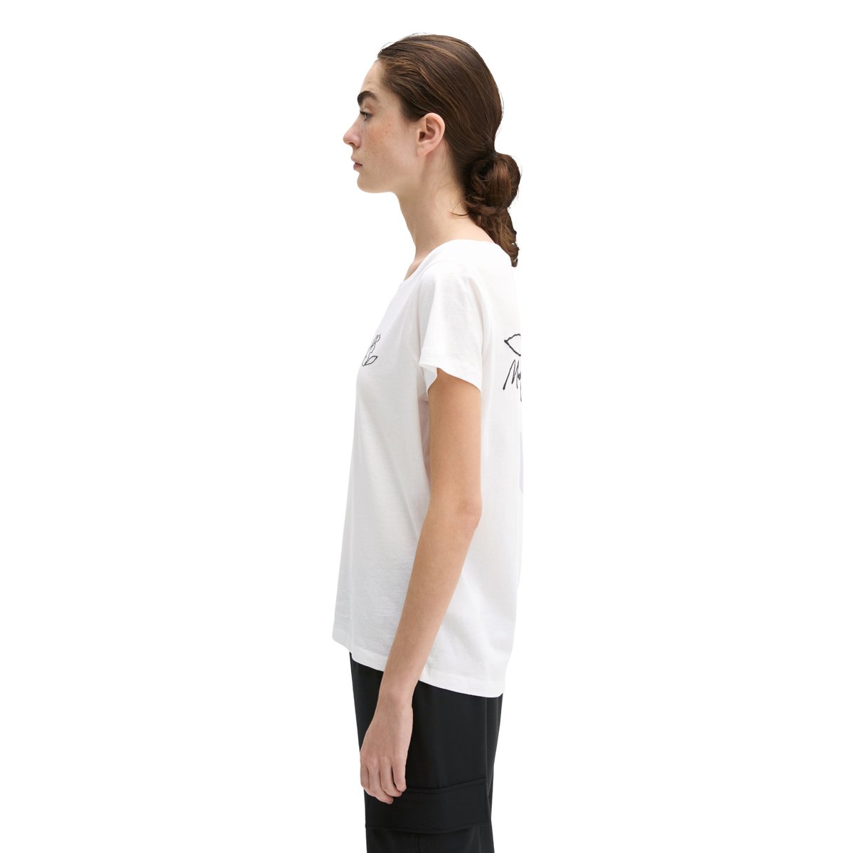 T-shirt regular en single jersey léger blanc, MARC O'POLO