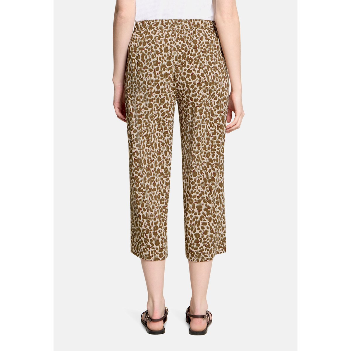 Jupe-culotte à pinces beige/kaki, BETTY BARCLAY