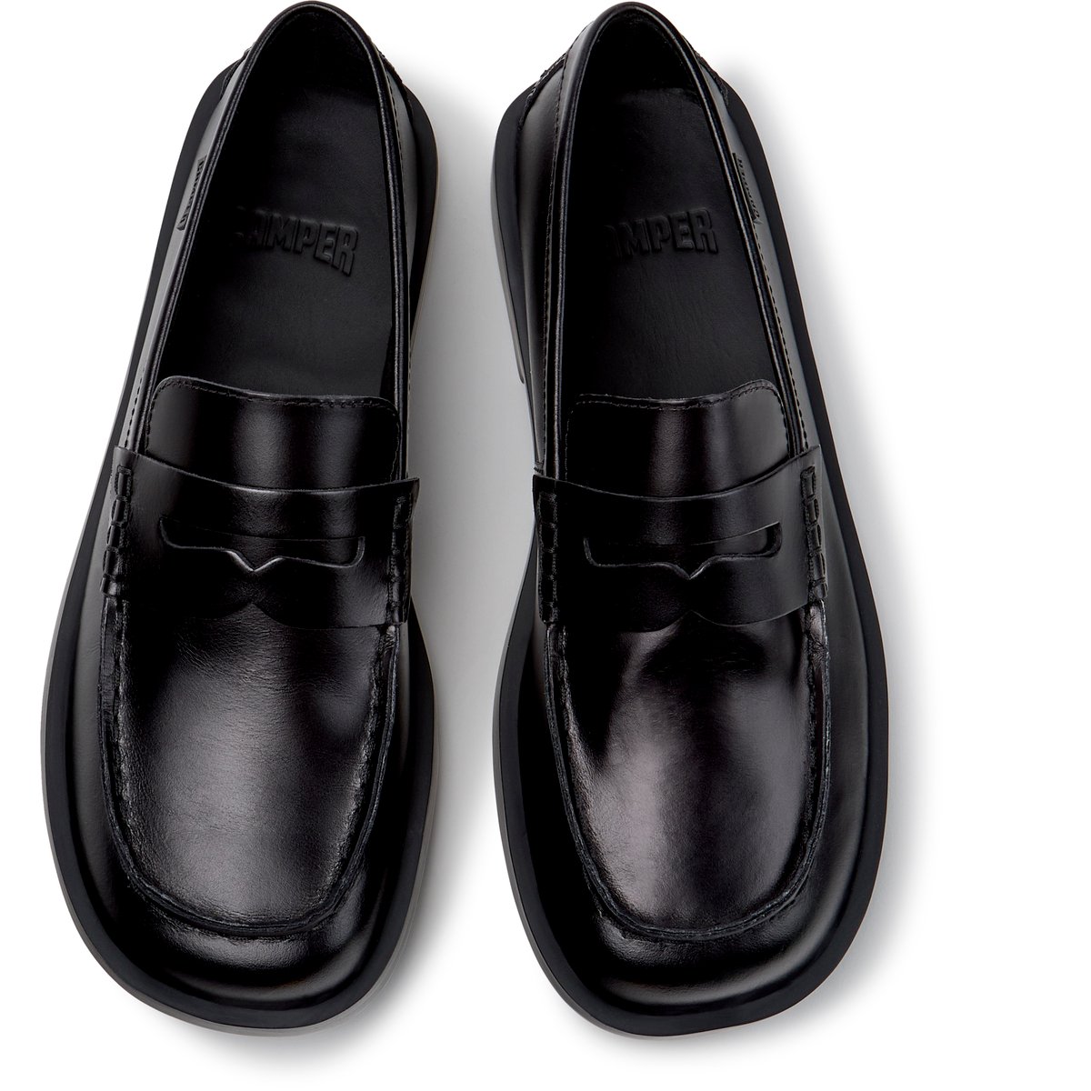 Mocassins Don Smooth Leather noir 004, CAMPER